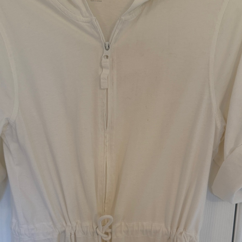 Lands' End white Swim Coverup